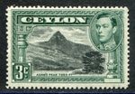 Ceylon 1938-48 3c perf 14 SG 387c hinged mint (cat. £150 as u/m)