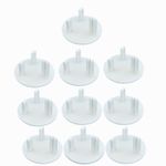 Pack of 10 UK 3 Pin Child Safety Blanking Plug Socket Cover Protecter