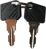 2 X 802 Ignition Key - Linde Forklift - E16 - L12 - SENT TRACKED 48