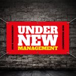 PVC Banner Print Sign under new management Business Advertise Waterproof