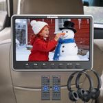 12" Large Screen Car DVD Player Headrest TV Monitor 1366x768 HDMI USB SD+Headset