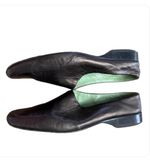 Sigerson Morrison Bronze Metallic Shoes Leather Loafers Slides Slip On Size 10