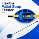 74in/188cm Flexible Pallet Strap Feeder Guide for 1/2-3/4in Strapping Pro Tools