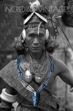 Antique NAGA Tribal Necklace Victorian Relic Amulet KONYAK Head Hunter Shaman