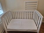 Boori Cotbed, Alice cotbed, white,  used but in great condition + matress