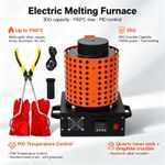 Electric Melting Furnace 3KG Metal Gold Silver Copper Metal Smelter 1150℃