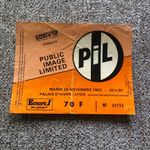 Public Image Limited PIL Lydon ticket Palais D'Hiver Lyon 29/11/83 #00155