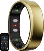 RingConn Gen 2 Smart Ring, First Sleep Apnea Monitoring, Royal Gold, Size:9, NEW!
