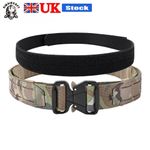 Tactical 2" Two-in-One Metal Buckle Belt Quick Release Laser MOLLE Combat Belts