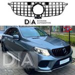 GLOSS BLACK PANAMERICANA GT GTR AMG FRONT GRILL FITS FOR MERCEDES GLE W166 15-19