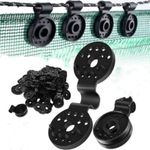 10-100PCS Shade Cloth Plastic Clip Netting Black Clips For Greenhouse Garden