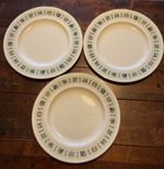 ROYAL DOULTON TAPESTRY 27cm DINNER PLATES X 3. China dinner plates