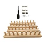 Chunky Blanket Loom Hand Knitting Wooden Loom Knitting Tool Solid Wood for DIY