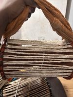 Handmade Nigerian Talking Drum (Gangan) with stick + carrier bag