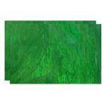 8 x 12 Inch Stained Glass Sheets, 2 Sheets Art Glass, Emerald Green