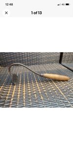 Vintage Parkes Onion Weeding Tool Gardening 13.5” Long Wooden Handle