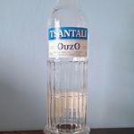Tsantali Ouzo Empty Glass Bottle Blue Screw Cap Original Bottle Packaging