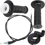 Twist Throttle Accelerator Handle Grip Cable Set Handlebar for 4-stroke Engine