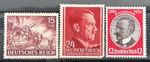 German Stamps Reich officials x 3 - Hitler swastika GG etc nice MH* mint /245
