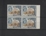 p6024 CYPRUS 1960 NH 15mils with opt marginal block of 4 SG.192b