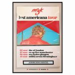 Machine Gun Kelly Poster Fan Concert All UK Tour Poster Print For MGK Fans A5-A1