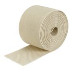 Twill Elastic Band Double-Side 3" Flat 4 Yard Flat Elastic Cord Beige