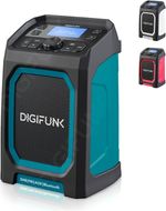 DigiFunk Work Site Radio USB Rechargeable DAB+ FM Bluetooth IP65 Green