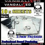 Sound Deadening Proofing Van Car Dead Mat Metal Foil Audio Panel 10 Mats