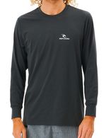 Rip Curl Search Series Long Sleeve Surf Tee Black Marled men
