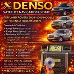 Range Rover L322 Sat Nav Map Update DVD  UK Europe Navigation Disc Latest 