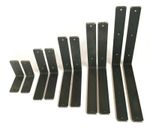 Rustic Shelf Brackets Scaffold Board Heavy Duty Industrial Steel Metal No Lip