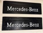 MERCEDES Lorry HGV Truck Mudflaps 200x650 Pair Rubber Mud Flaps Embossed Logo