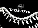 Truck Curtains for VOLVO FH FH5 FH4 FM FH12 FH13 FH16 Lorry Black White Tassels