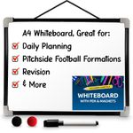 A4 Magnetic Whiteboard Dry Wipe Small Memo Notice Board for Office Home Eraser