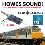ESU 58410 V5 Sound Decoder with Speaker 8 Pin HOWES SOUND PRE LOADED DCC RAILWAY