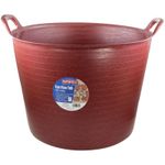 Faithfull Eco Flex Tub 42 litre - Recycled Red