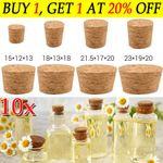 10x Tapered Cork Plugs Wooden Wine Corks Stoppers Reusable Sealing Stopper New