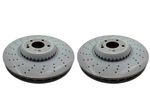 Mercedes-Benz Genuine AMG Brake Discs Pair Front Vented For S-Class W222 C217