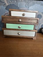 Oliver Bonas wooden box chest drawers for jewellery trinkets. Unused. RRP £59