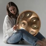 Tetra Handpan Drum 19" 9 Notes 440Hz Steel Tongue Drum Beginner Meditation Yoga