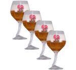 Set Of 4 Delirium 50cl Belgian Beer Glasses Brand New  Craft Ale Bar