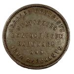 Very Rare 1856 Ireland Newtownards farthing token Bowman wine spirits W# 6705 RR
