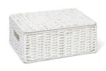 Arpan Hamper Storage Basket Box White Medium Paper Rope Box With Lid