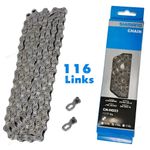 Shimano Deore 9 Speed Chain CN-HG53 Tiagra MTB Road Hybrid Bike 116L Quick Link