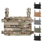 Tactical MOLLE Placard Front Flap Modular Vest Plate Carrier Airsoft Chest Rig