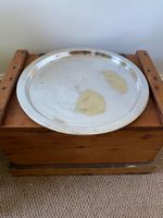 HUGE QUALITY ART DECO ANTIQUE SILVER PLATE COCKTAIL TRAY