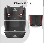 Diono Monterey 5iST FixSafe i-Size High Back Booster Car Seat SLATE GREY NEW