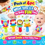 Baby Rattle Toys Set Plush Animal Handbells newborn Baby Sensory Gifts