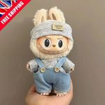 New 17cm For Labubu Doll Clothes Set Stylish Outfit Dolls Accessories UK