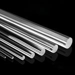 Clear Acrylic Perspex Round Bar Rod OD 2 3 4 5 6 8 10 12 14 16 18 20 22 25-50mm